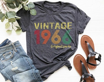 Vintage 1966 T-Shirt, 60th Birthday Gift
