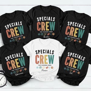 Custom Specials Crew Teacher Shirts, Custom Special Matching Elective Teacher Shirts, Custom Teacher Shirt, Personalized School T shirt