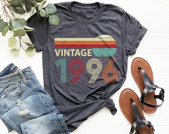Vintage 1996 30th Birthday T-Shirt, Retro Music Lover Gift