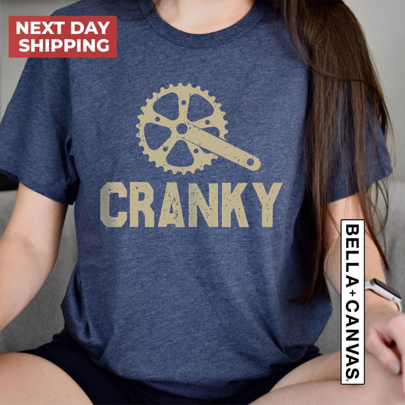 Cranky T-shirt, Funny Bike Shirt, Cycling Shirt, Bike Lover Gift, Cyclist Clothes, Mountain Bike Unisex Heavy Cotton Tee, Cycling Dad Gift 画像 2