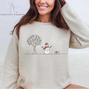 Christmas Snowman Sweatshirt, Christmas Sweatshirt, Snowman Shirt, Christmas Crewneck, Christmas Dog Sweater, Christmas Shirt for Women