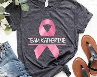 Personalized Cancer Awareness T-Shirt, Team Support Tee
