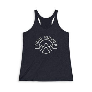Trail Runner Women&#39;s Racerback Tank - Fitness Top, Outdoor Apparel, Gym Wear, Running Gear, Hiking Gift, Activewear