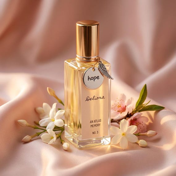Deliora Perfume • Luminous Floral Musk • Orange Blossom • Peach • Moonflower • Vanilla Clouds • Jasmine • Sandalwood • Amber • Maison Delia