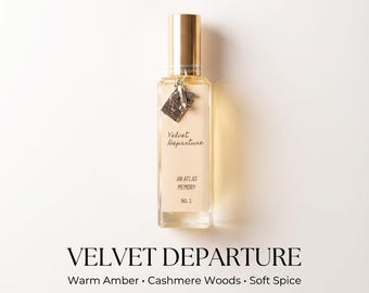 Perfume Velvet Departure: Âmbar quente, Almíscar de baunilha (30ml)