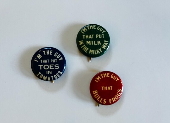 Vintage pinback buttons | - Gem