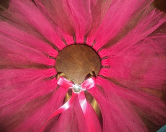Brown and fuchsia full tutu size nb-5t