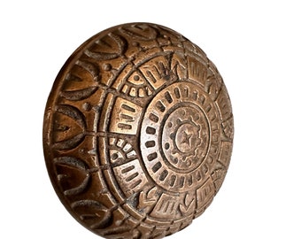 Doorknob Antique Brass Bronze Arrows Motif Victorian w Spindle