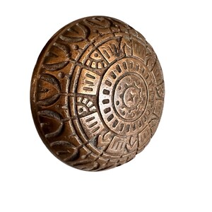 Doorknob Antique Brass Bronze Arrows Motif Victorian w Spindle
