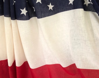 Vintage Patriotic Bunting 1 Yd Stars Stripes July 4th Multiples Available