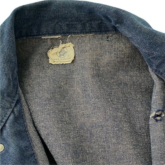 Vintage Denim Workwear Coveralls  As Is Blue Bell… - image 8