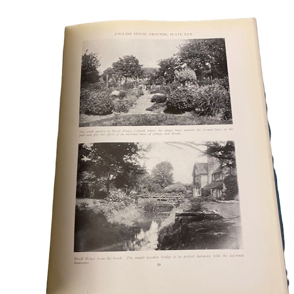 English House Gardens 1924 Book Photographic Views Gardens M Parsons Landscapes