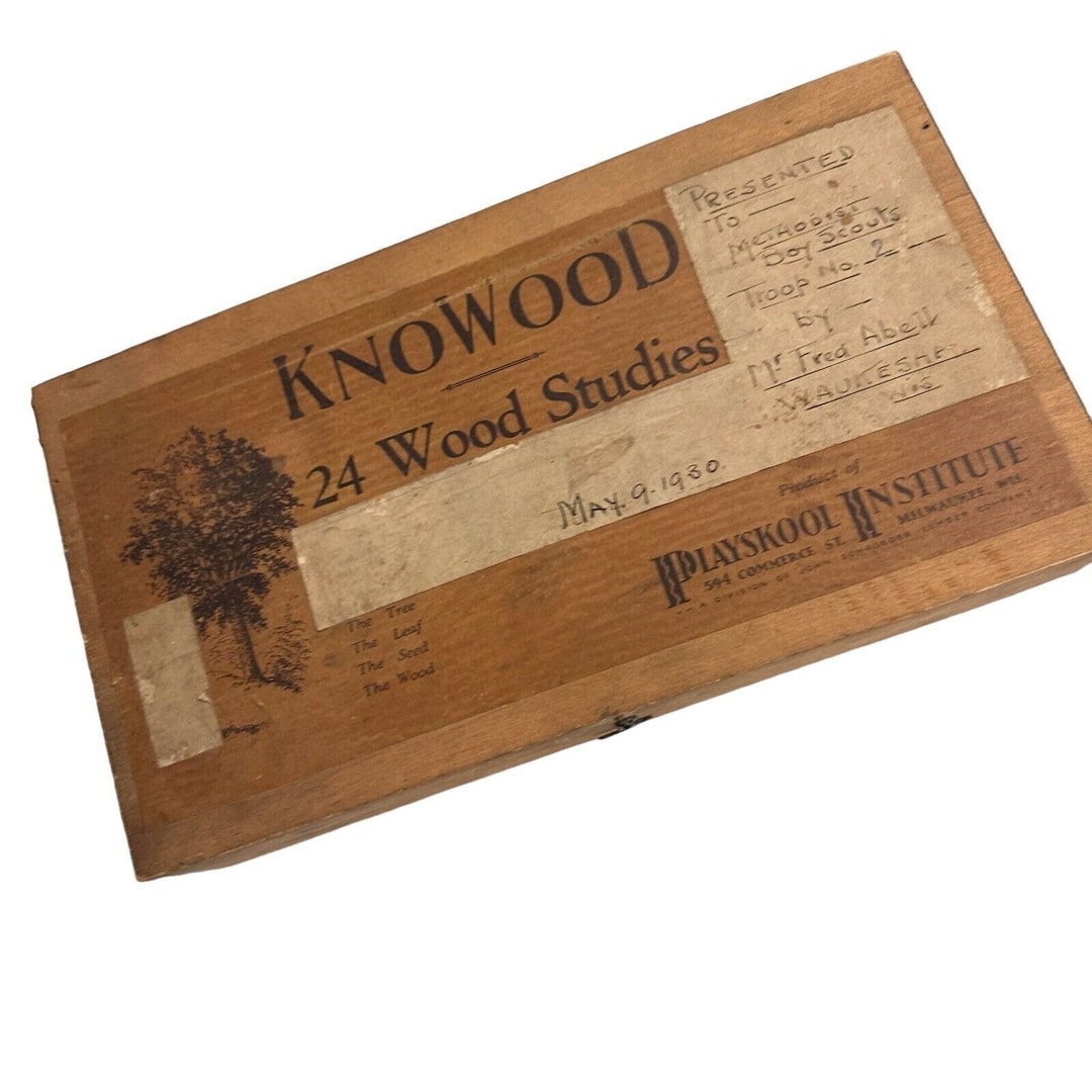 Wood ID Kit Knowood Playskool Milwaukee Waukesha Boy Scouts Etsy