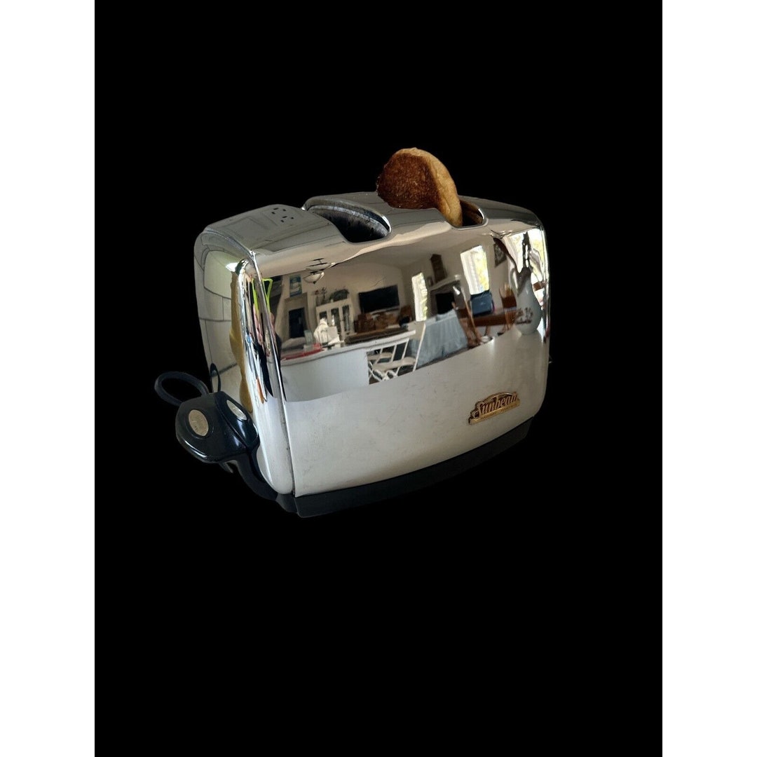 Sunbeam Toaster Vintage T351 Mid Century Made in USA Chrome Excellent