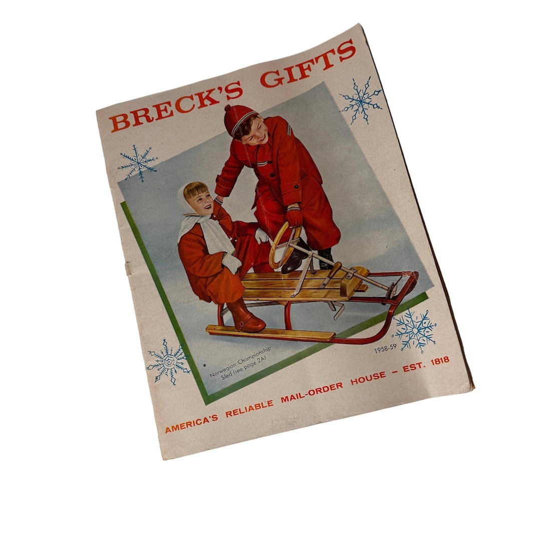 Catalog Vintage Brecks 195849 Christmas Mid Century Etsy