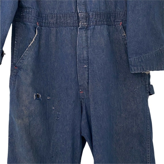 Vintage Denim Workwear Coveralls  As Is Blue Bell… - image 7
