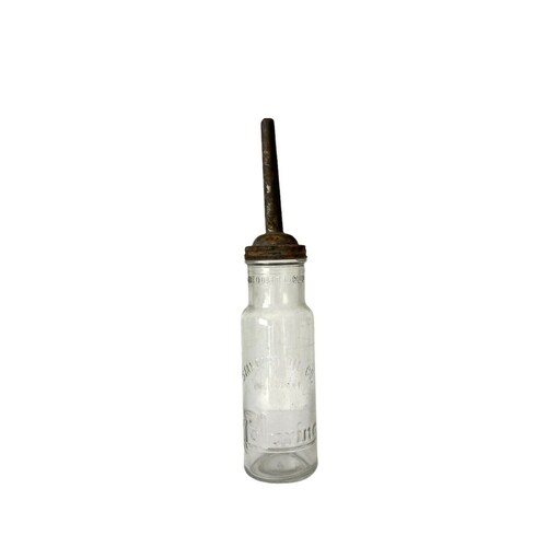 Standard shops Oil Polarine Quart Bottle w Lid Vintage Petroliana Man Cave Vintage