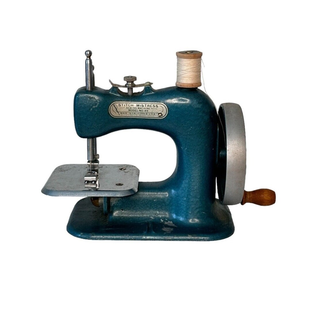 Toy Sewing Machine Stitch Mistress Vintage Blue Genero Long Etsy