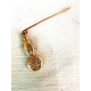 May include: A gold-toned pin with a bird design and a round base. The base has the text "CHICAGO PROFESSIONAL BASEBALL CLUB" and "1915" on it.