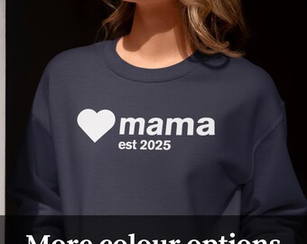 Personalized Mama Sweatshirt - Cozy Gift for New Moms, Stylish Crewneck for Family Celebrations, Mother's Day Apparel, Custom Casual Wear