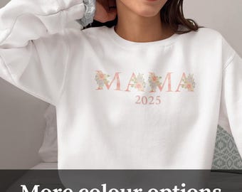 Personalized Mama Sweatshirt - Cozy Gift for New Moms, Stylish Crewneck for Family Celebrations, Mother's Day Apparel, Custom Casual Wear