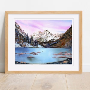 Maroon Bells Archival Print Colorado Mountain Wall Art, Colorado Snow Wall Art, Aspen Colorado Souvenir Item, Snowy Mountain Art Print image 3