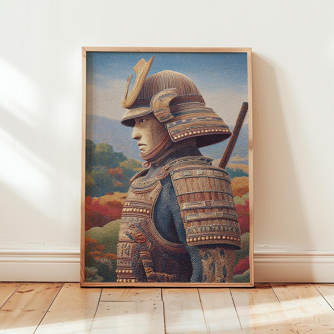 Samurai Warrior Digital Download, Japanese Samurai Wall Art Print ...