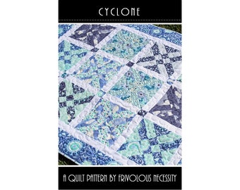 Quilt Pattern PDF Cyclone Baby Lap -- Fat Eighth Friendly