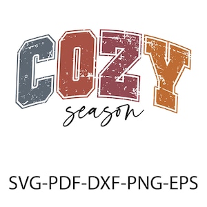 Cozy Season PNG SVG, Winter Svg, Winter Sublimation Design, Christmas Svg, Cozy winter Svg Png, Retro Christmas Png, Cozy Sublimation Design