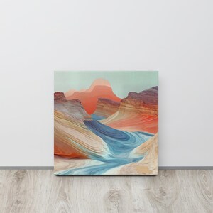 Multicolor Desert Canyon Landscape Thin canvas