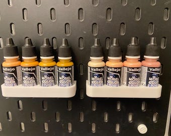 Ikea Skadis Vallejo Farbflaschenhalterung 17 ml / 18 ml (2 Stück)