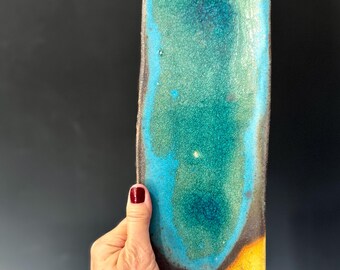 Ceramic Tray  Decor  sushi Platter turquoise