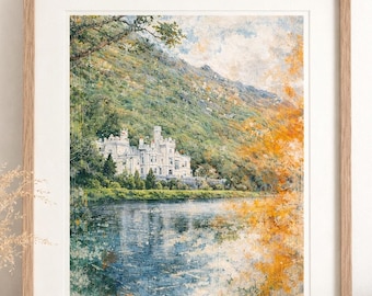 Kylemore Abbey Print | Connemara, Ireland Landscape (Digital Download)