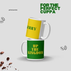 Kerry GAA Mug | Up the Kingdom | Irish Gift | Kerry Fan Coffee Mug | Gaelic Football Supporter Mug