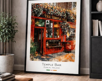 Temple Bar Dublin Print – Irish Pub Artwork (Digital Download