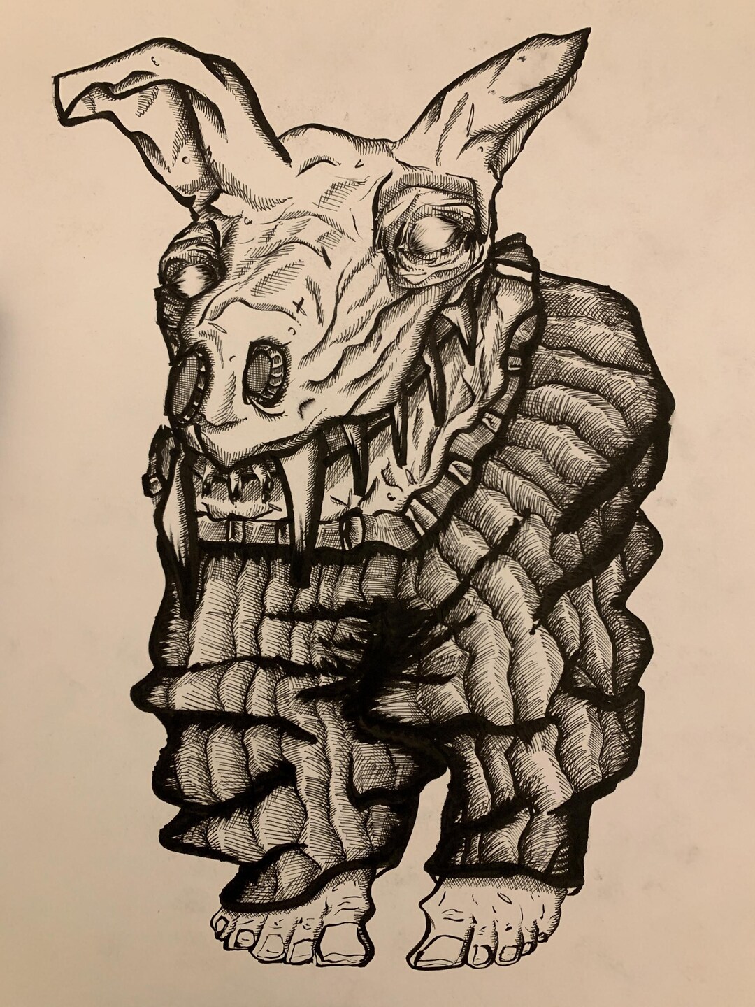 Rat-self Original Ink on Studio Paper - Etsy
