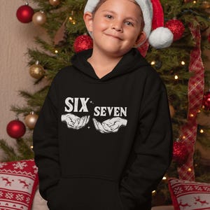 Six Seven Meme Kids Hoodie - Kids 67 Hoodie, Funny Meme Sweatshirt, Trendy Streetwear, Cool Gift Idea image 1