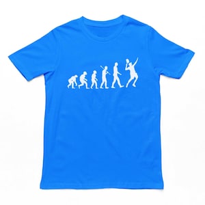 Tennis Evolution Erwachsene T-Shirt - Herren Damen Unisex Tennis Neuheit Design Tshirt, Tennis Liebhaber Top, Tennis Geschenke, Geschenk, Shirt