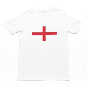 England Rugby Ball Flag Kids T-Shirt - England Rugby Tshirt For Children, Kids England Rugby Top, Cotton Tee