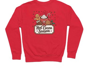 Hot Cocoa Season Adults Christmas Sweater - Funny Festive Xmas Jumper Gift