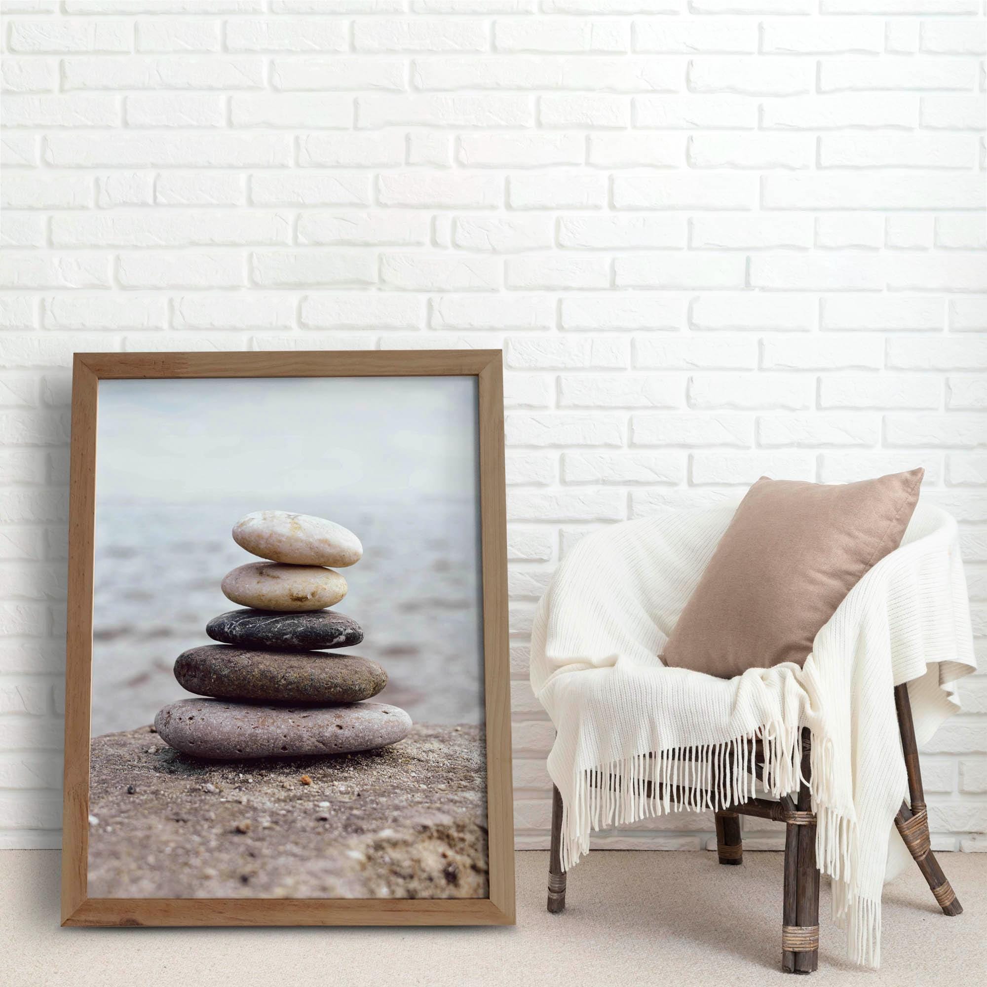 Minimalist Stone Balance Printable Poster – Art Reflecting Calm and ...