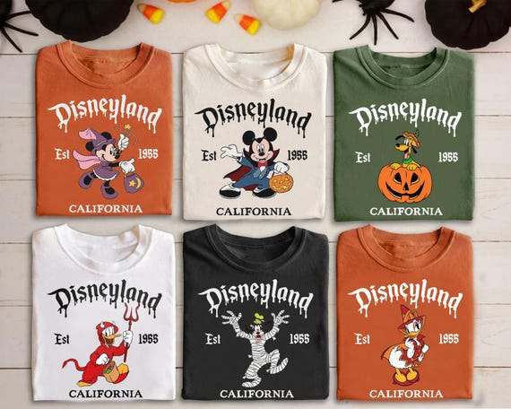 Disney Halloween All Characters Shirts, Mickey And Friends Halloween Shirt, Halloween Party Shirt, Disney Family Halloween Shirts