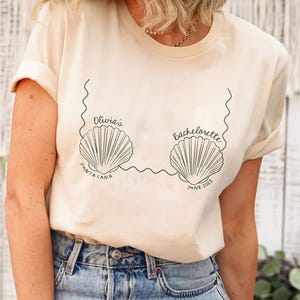 Custom Beach Bachelorette Party Shirts: Mermaid Last Splash Theme