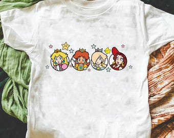 Super Mario Princess Squad Shirt, Peach, Daisy, Rosalina
