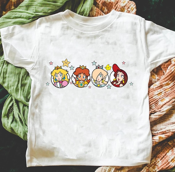 Super Mario Princess Squad Shirt, Peach, Daisy, Rosalina