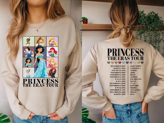 Princess The Eras Tour Shirt Sweatshirt,Princess Tour Shirt,Disney Shirt, Disney Princess Shirt,Princess Eras Tour Shirt,Disney Family Trip