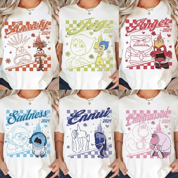Disney Inside Out Checkered Shirt, Today Is A Core Memory Day Shirt, Pixar Inside Out Shirt, Disney Family Vacation Tee, Joy Sadness Anger