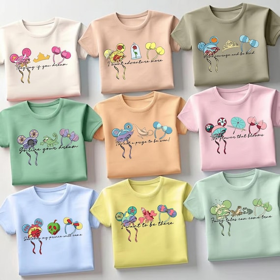Disney Princess Coquette Bow Shirt, Watercolor Princess Shirt, Disney Trip Shirt,Disney Princess Shirt,Disneyworld Princess Girls Trip Shirt