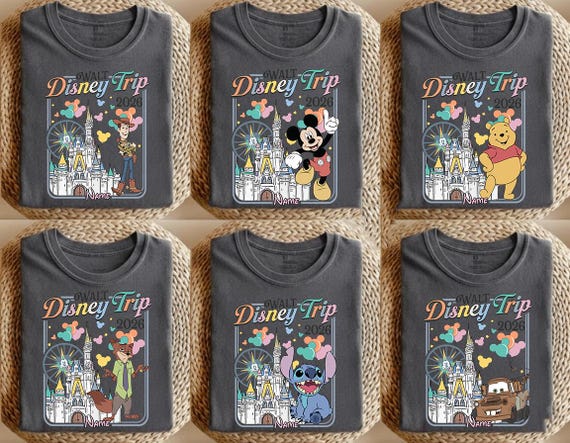 Disney Trip 2026 Family Shirts, Family Vacation 2026 Shirt, Disney Castle Trip 2026 Shirt, Disney Trip 2026 Shirt, Custom Name Shirt