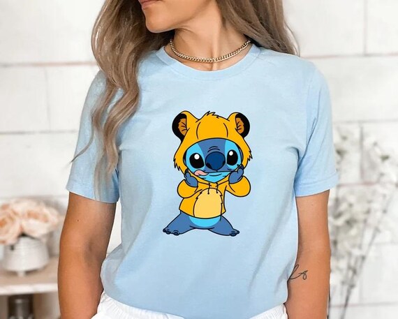 Stitch and Simba Shirt, Lion King Shirt, Disney Shirt, Hakuka Matata Shirt, Disney Stitch Shirt, Animal Kingdom Shirt,Mickey Ear Simba Shirt